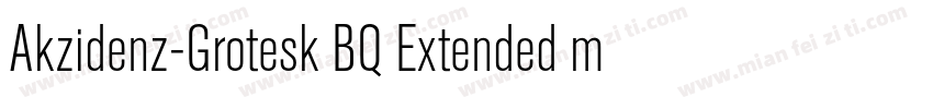 Akzidenz-Grotesk BQ Extended medium字体转换